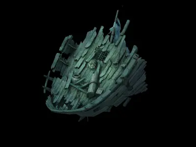Game Seabed wreckage - wreck wreckage 08 3D model