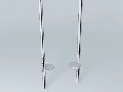 Wooden stilts 3D model