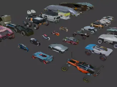GV set 1 - 20 items 3D model