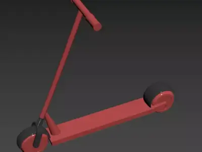 Electric Scooter 3D Model 3D model