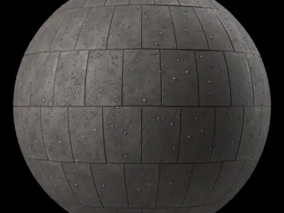 Tile Materials 34- Concrete Tiling By Gravel Sbsar Pbr Seamless Texture