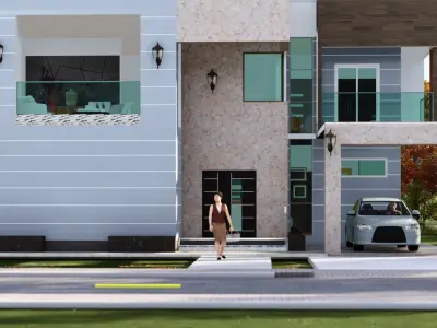 Modern House Model 3D model
