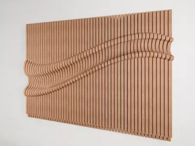 3D Parametric Wall Panel  3D print model