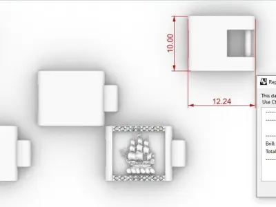 MEN CREST BRACELET  3D print model