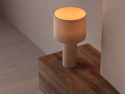 Living room interior scene 3D model