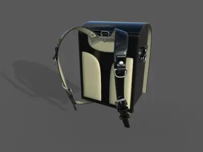 Japanese SchoolBag - Randoseru - Low-poly 3D model
