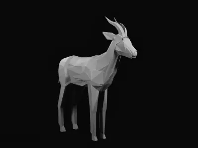 Animals Base Meshes Low-poly 3D model