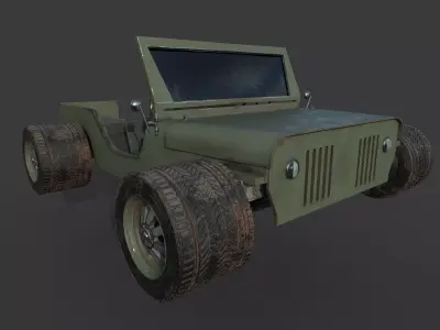 modified jeep 3D model