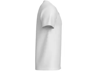 Crew Neck T-Shirt Worn For Men with Tag 3D model