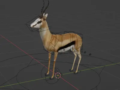 Antelope Low-poly 3D model purchase