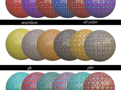 18 colors-collection tiles -seamless-4k-tilable Texture