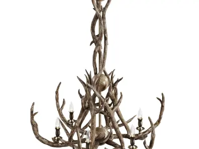 Antler Chandelier 3D model