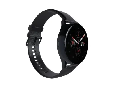 Samsung Galaxy Watch Active 2 - Stainless Steel Black Low-poly 3D model