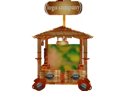 Booth Exhibition Stand a597c 3D model