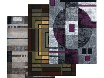 Rug Set 636 3D model