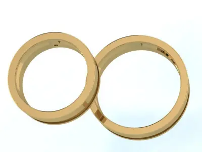 Wedding ring luxury 3D print model