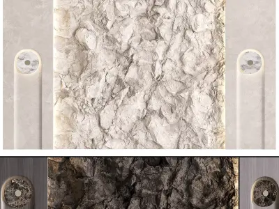 Decorative wall panel N03 3D model