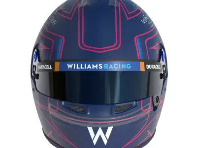 F1 Williams Helmets 2023 3D model
