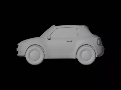 Stylized Cartoon Car 3D Printable Model 3D print model
