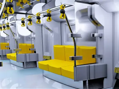 High Quality Subway Train 3D Model Realism at Its Finest  3D model