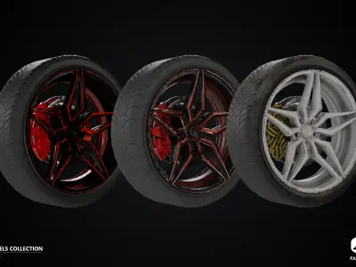 RIMS - Wheels Collection - All Formats Low-poly 3D model