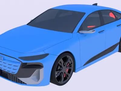 Skoda Elroq and Audi A6 e-tron 3D Model Pack