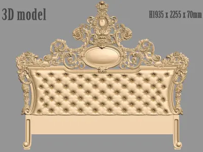 BED luxury for CNC router 3D model