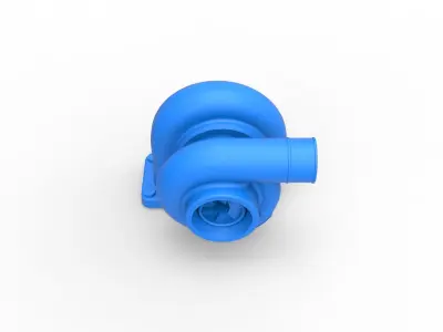 Turbocharger Scale 1 to 25 3D print model