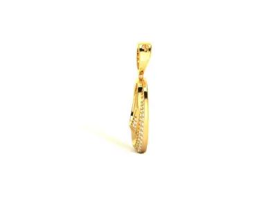 Women Pendant 3DM STL OBJ FBX Render Details 3D print model 10