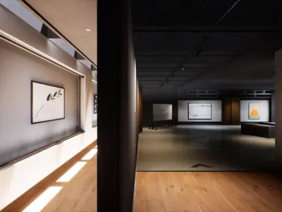 Twilight Courtyard Gallery Place 3D model