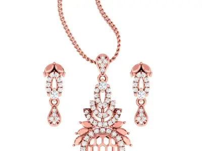 Pendant Earrings combo - 1105 3D print model