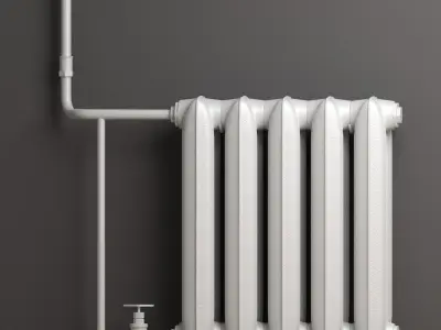 Home radiator 3D model