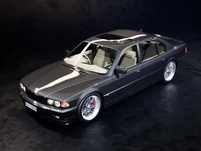 B M W 750 i L Low-poly 3D model