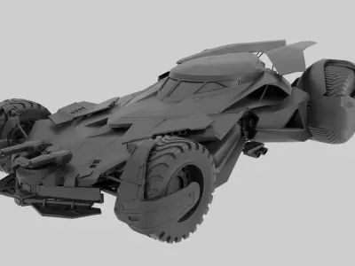 Batmobile  3d Printed 3D print model