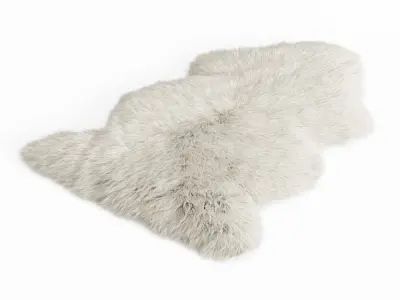Sheepskin Rug 3D model