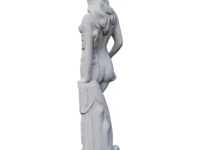 Sculpture Greek Goddess Low-poly 3D model