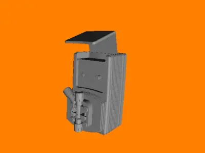 Template 2D and 3D Chemical Dosing Pump EMEC Format DWG 3D print model