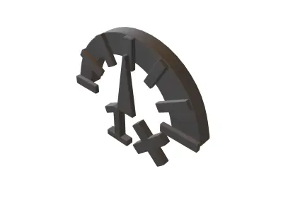 Speed 1 Symbol v1 001 Low-poly 3D model