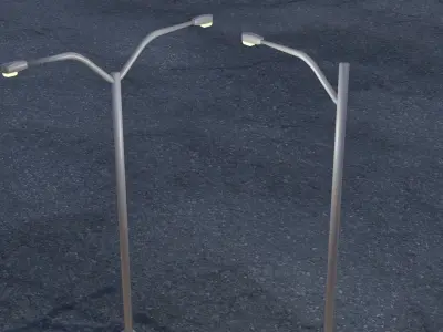 Light Pole Free low-poly 3D model