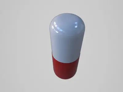Drug Pill Low-poly 3D model