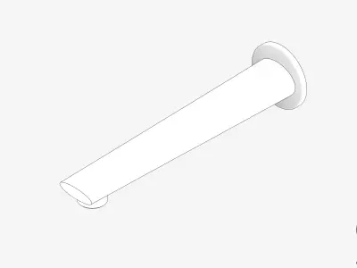 Wall Spout - Luxury - Argile Low-poly 3D model