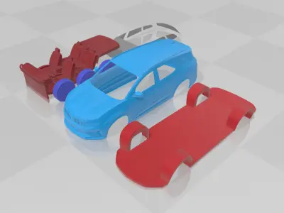 Renault Espace - Separate Parts STL Model 3D print model