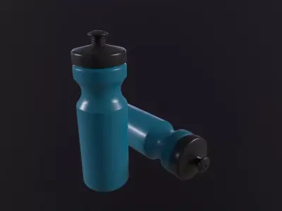 Sport Water Bottle 3D Model Low-poly 3D model
