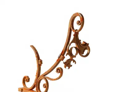 Ornate Vintage Bracket Model Pack Low-poly 3D model