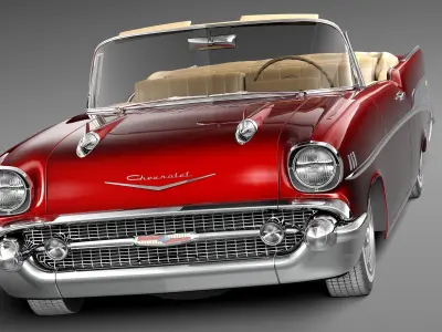 Chevrolet Bel Air convertible 1957 3D model