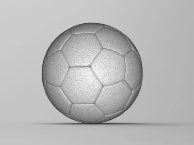 Football Ball Low-poly 3D model