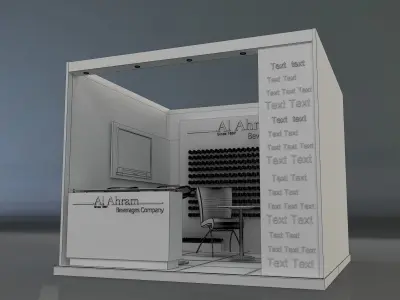 Booth Exhibition Stand a648a  3D model