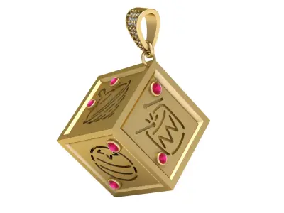KIDS TOY DESIGN BOX PENDANT 3D PRINTABLE MODEL  3D print model