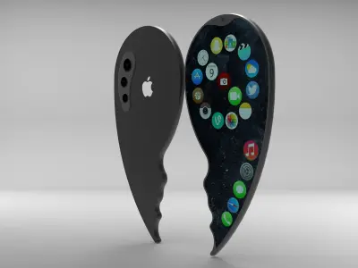 Apple iPhone The Next and Dimensions Low-poly 3D model 3D model