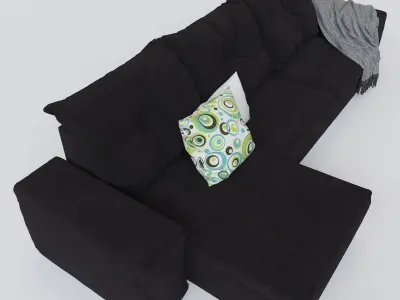 gautier Domino dark purple 3D model